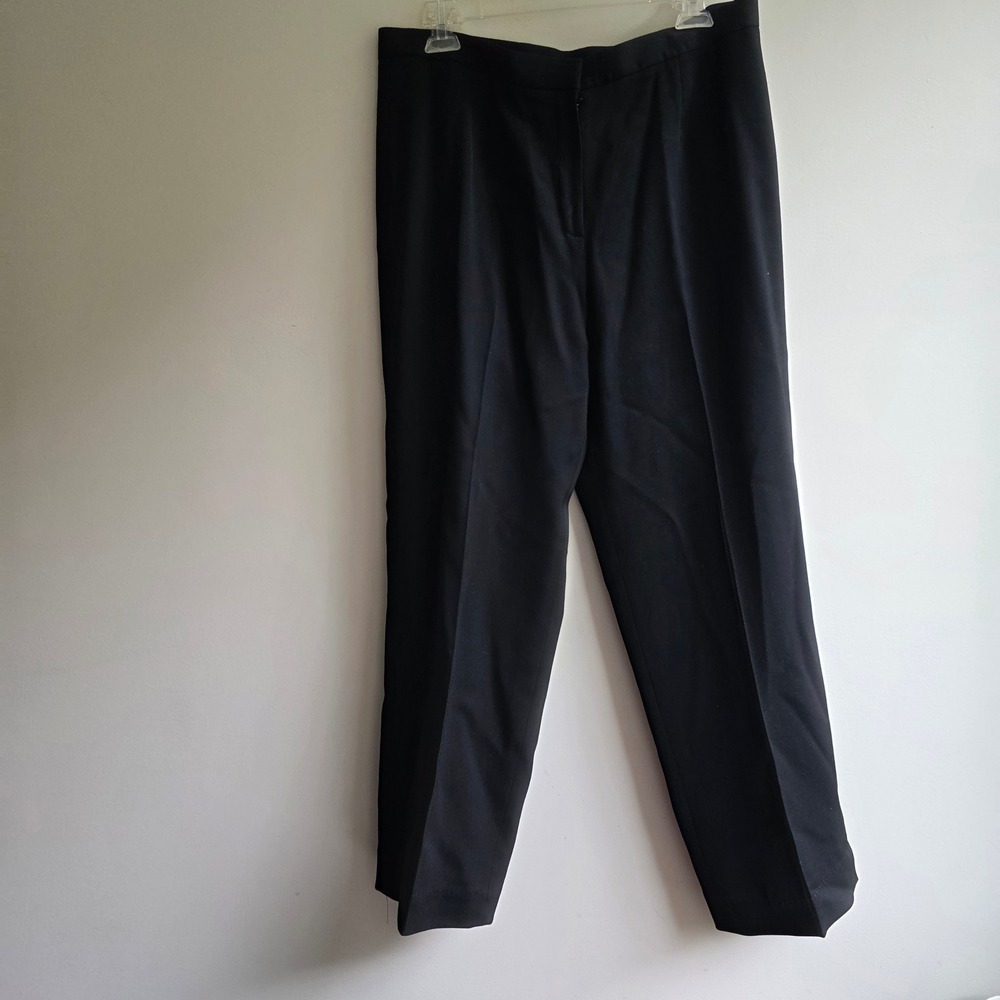 Lauren Ralph Lauren Womens Black Wool Straight Leg Dress Pants 32x28.5 Office